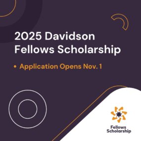 The 2025 Davidson Fellows Scholarship Application opens this Friday, November 1st. The Davidson Fellows Scholarship is dedicated to honoring young people for their work in the STEM and Humanities fields, as well as Outside the Box. 

Recognized by Forbes as “one of the nation’s most prestigious undergraduate scholarships,” the Fellows scholarship is one of “The 10 Biggest Scholarships in the World” by TheBestColleges.org and one of “7 Prestigious Undergrad Scholarships” in U.S. News & World Report. 

Awards of $50,000, $25,000, and $10,000 scholarships are available for gifted and high-achieving students, 18 years old or under, who have completed a significant piece of work. 

Learn more about the application with the link in our bio.

#gifted #giftededucation #Scholarships