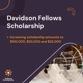 To better meet students' needs, the Davidson Fellows Scholarship program is increasing scholarship amounts to $100,000, $50,000, and $25,000. This is the first increase in the program's history.

Learn how to apply with the link in our bio.

#gifted #giftededucation #scholarships